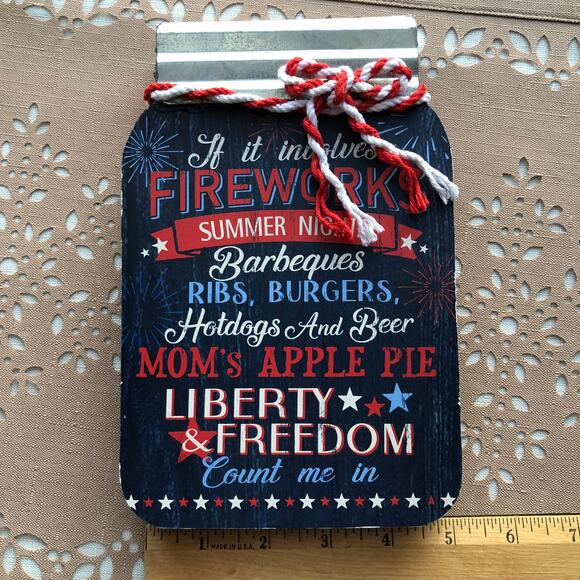 NWT 3 Ashland Patriotic Signs, America Jar, Family Reunion, Liberty Jar - Picture 2 of 15